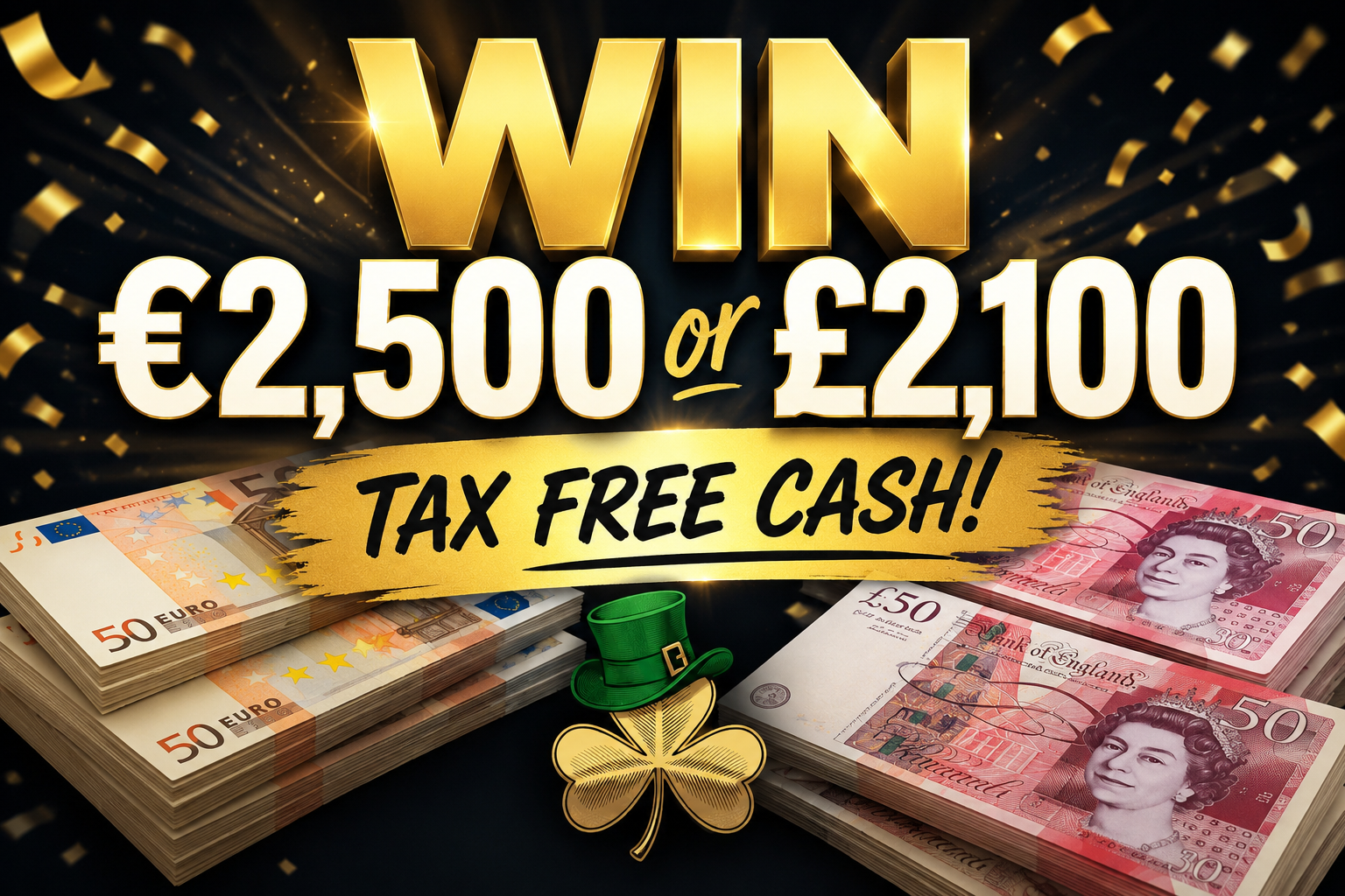 WIN €2,500 or £2,100 CASH - TEST